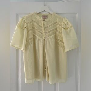 NWT Smocked Top SS